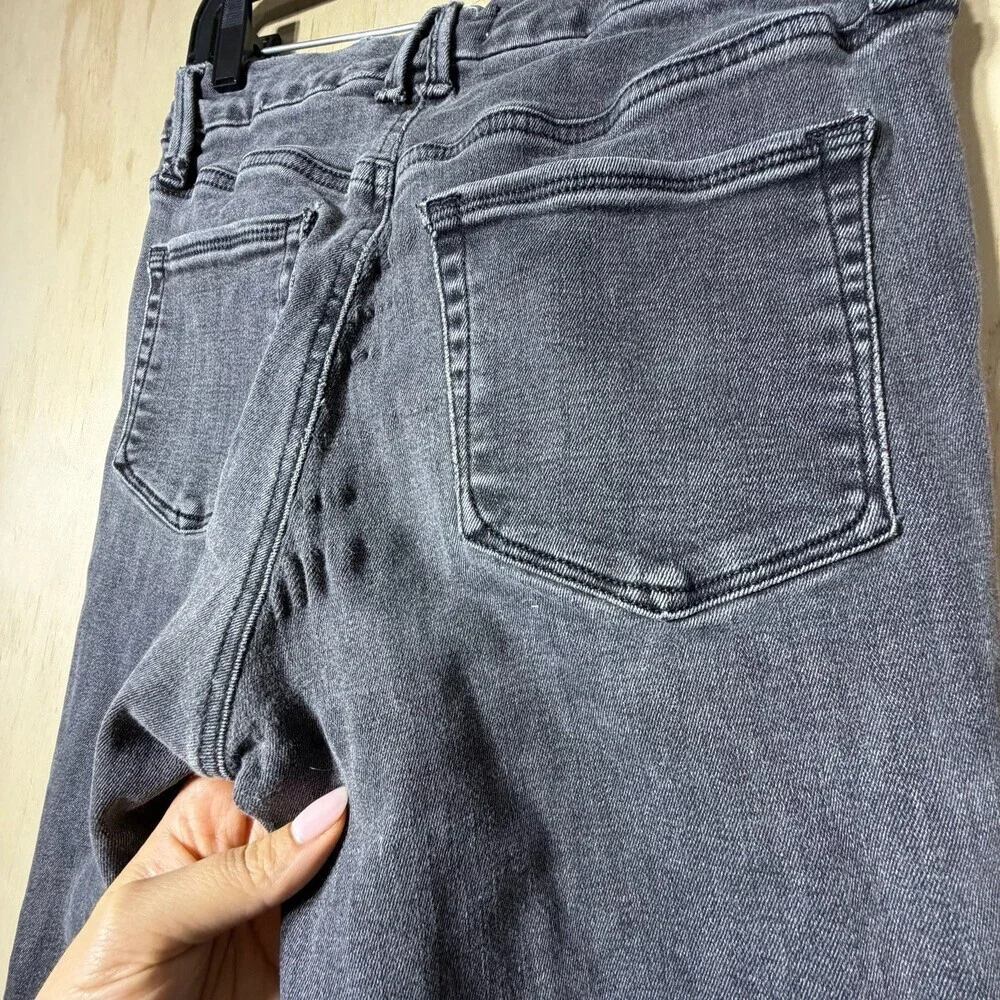 Good American High‎ Rise Skinny Jeans Women’s 6 Gray Button Fly Stretch